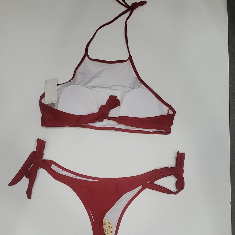 Red Halter Bikini Set - Picture 3 of 3